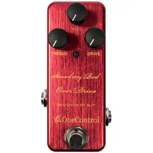 One Control Strawberry Red Over Drive pédale d'effetVendu paramazon