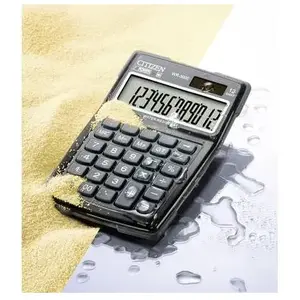 Citizen WR-3000 - Calculatrice de bureau - 12 chiffres - panneau solaire, pile - noir pas cher
