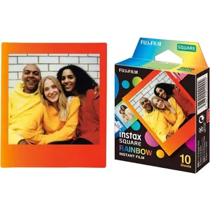 Comparateur de prix : Papier photo instantané FUJIFILM Film Instax Square Rainbow WW1 (x10)
