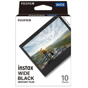 Comparateur de prix : Fujifilm Film papier photo instantané Fujifilm Instax Wide Black Frame Bordure noire - Pack de 10
