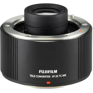Comparateur de prix : Objectif à Focale fixe Fujifilm TELECONVERTISSEUR XF 2.0x TC WR Noir