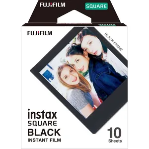 Comparateur de prix : Film Fujifilm Instax Square 10 poses avec cadre noir