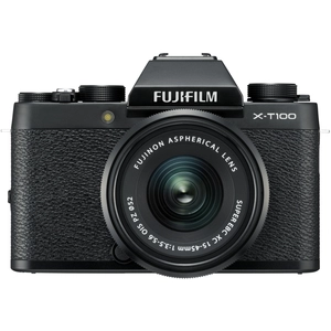 Hybride Fujifilm X-T100 Noir + Objectif XC 15-45 mm f/3.5-5.6 OIS PZ pas cher
