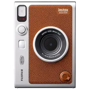 Comparateur de prix : Fujifilm INSTAX mini Evo - Appareil photo instantané de type C, marron