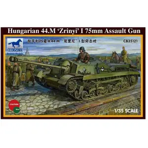 Bronco Models Maquette Char : Hungarian 44.M Zrinyi I 75mm Assault Gun pas cher