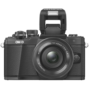 Hybride Olympus E-M10 Mark II Boîtier Nu Noir + Objectif 14 - 42 mm EZ pas cher