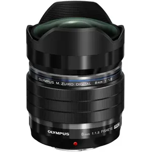 Comparateur de prix : Olympus Objectif hybride M. Zuiko Digital ED 8mm f/1.8 Fisheye PRO noir