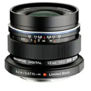 Comparateur de prix : Olympus M.ZUIKO DIGITAL ED 12mm F2.0 Noir