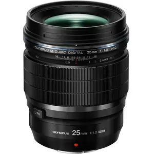 Comparateur de prix : Olympus M.ZUIKO Digital ED 25 mm 1:1.2 PRO MILC Noir