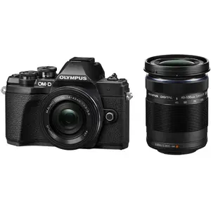 Olympus OM-D E-M10 III NOIR + 14-42 Pancake Zoom EZ NOIR + 40-150 NOIR pas cher