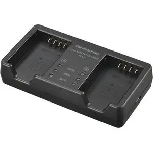 Comparateur de prix : OM System double chargeur BCX-1 pour batterie BLX-1