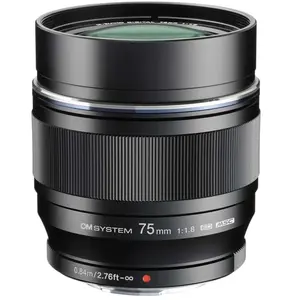 Comparateur de prix : OM SYSTEM<br/>75/1.8 MSC ED MICRO 4/3 NOIR OM