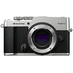 Appareil photo hybride Om System PEN Body Argent et Noir