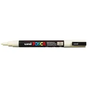 Uniball Marqueur Pte conique fine POSCA PC3M 0,9 - 1,3mm Ivoire pas cher