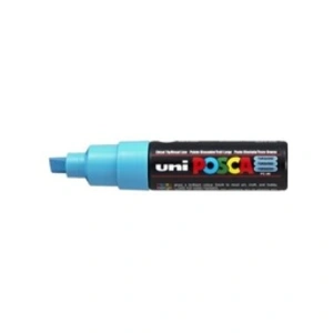 Marqueur Pte large biseautée POSCA PC8K 8mm Turquoise FluoVendu parfnac