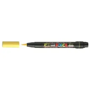Uniball Marqueur pinceau Brush POSCA PCF350 1-10mm Jaune pas cher