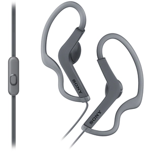Sony MDRAS210APB Casque Avec fil Crochets auriculaires Sports Noir pas cher