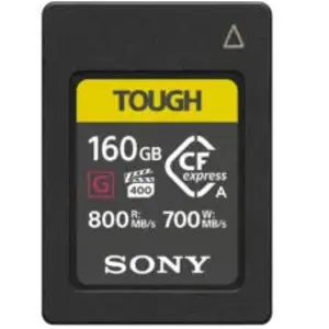 Sony carte CFExpress Tough 160GB 800Mbps Série G Type AVendu parmiss-numerique