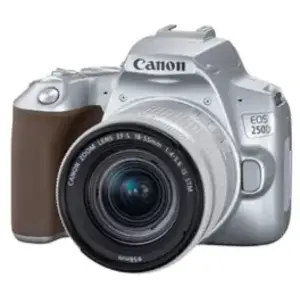 Comparateur de prix : Reflex Canon EOS 250D Argent + Objectif EF-S 18-55 mm f/4-5.6 IS STM