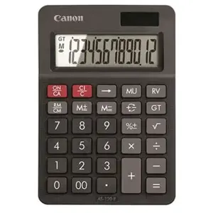 Canon AS-120 II - Calculatrice de bureau - 12 chiffres - panneau solaire, pile pas cher