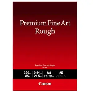 Comparateur de prix : Papiers - CANON - Papier A4 beaux-arts texturé Premium FA-RG1 - 25f 4562C001
