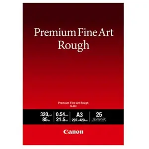 Comparateur de prix : Papier jet d'encre CANON Premium Fine Art Rough FA-RG1 A3 25 feuilles