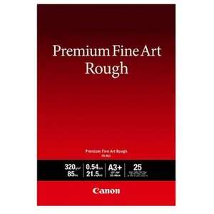 Comparateur de prix : Canon papier a3+ beaux-arts texturé premium fa-rg1, 25 feuilles