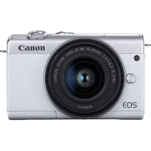 Comparateur de prix : Canon EOS M200 24.1MP WiFi Blanca + EF 15-45mm F3.5-6.3 IS STM