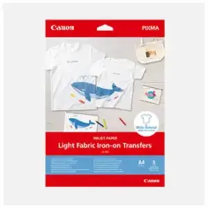 Transferts thermocollants pour tissus clairs Canon LF-101, A4, 5 feuillesVendu paramazon