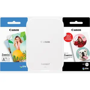 Comparateur de prix : Canon Zoemini 2 WHS + 30P EMEA Pearl White Imprimante de poche