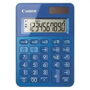 Canon Mini Calculatrice de Poche à 10 Chiffres LS-100K, Coloris Bleu pas cher