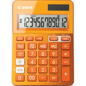 Canon Calculatrice de Bureau à 12 Chiffres LS-123K, Coloris Orange pas cher