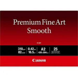 Comparateur de prix : Papier A2 beaux-arts lisse Premium Canon FA-SM1 - 25 feuilles