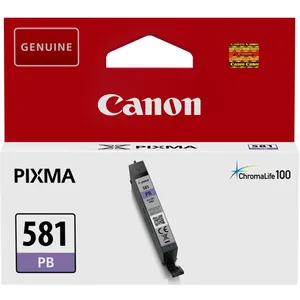 Comparateur de prix : Canon CLI-581 PB Cartouche Bleu Photo Certifié Canon (Emballage carton)