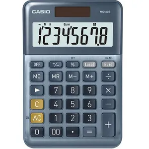 Comparateur de prix : Casio MS-80E - Calculatrice de bureau - 8 chiffres - panneau solaire, pile