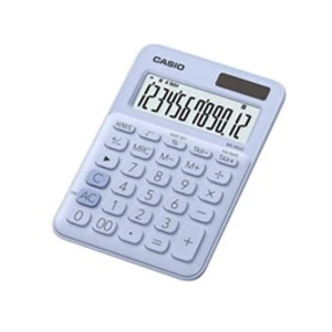 Comparateur de prix : Casio MS-20UC - Calculatrice de bureau - 12 chiffres - panneau solaire, pile - bleu clair