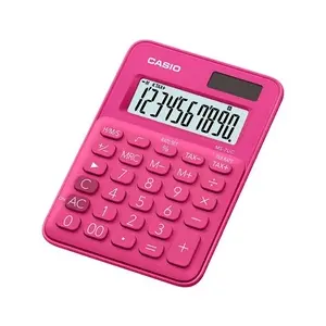 Comparateur de prix : Calculatrice de bureau - Casio - MS 7UC - Rose - Alimentation par pile - 4 opérations