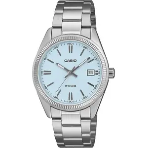 Montre CASIO Timeless argentée et bleu clair UTP-1302PD-2A2VEF pas cher