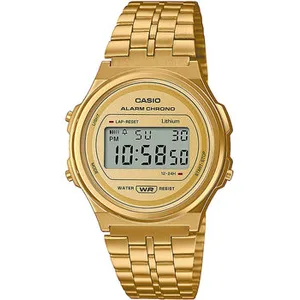 Comparateur de prix : Vintage Montre Casio  Montre Femme  A171WEG-9AEF, Quartz, 37mm, 3ATM