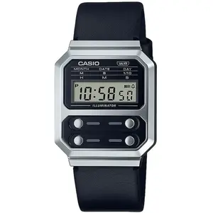 Comparateur de prix : Casio Montre pour homme avec bracelet en cuir noir