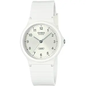 Comparateur de prix : Casio Montre Femme Casio  - MQ-24B-7BEF Bracelet Résine Blanc