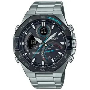 Comparateur de prix : Montre Homme CASIO ECB-950DB-1AEF - Bracelet Acier Argent 