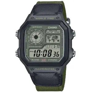 Montre Homme Casio - AE-1200WHUB-3AVEF Bracelet Tissu pas cher