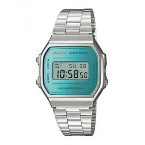 Montre Casio Casio Collection Retro Pour Mixte en Argent - A168WEM-2EF TU pas cher