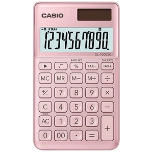 Casio SL-1000SC Calculatrice de poche 10 chiffres panneau solaire, pil... pas cher