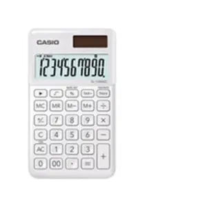 Comparateur de prix : Casio SL-1000SC - Calculatrice de poche - 10 chiffres - panneau solaire, pile - blanc