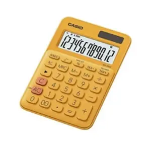 Casio MS-20UC Calculatrice de bureau 12 chiffres panneau solaire, pile orange pas cher