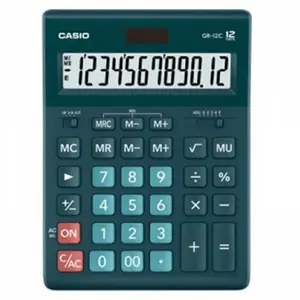 Casio Office Gr-12c-dg Calculatrice verte, affichage à 12 chiffres pas cher