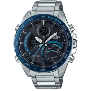 Comparateur de prix : Montre Casio Edifice Pour Hommes en Argent - ECB-900DB-1BER TU