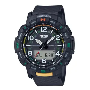 Comparateur de prix : Casio Montre Homme Casio PRO TREK PRT-B50-1ER -  Bracelet Résine Noir